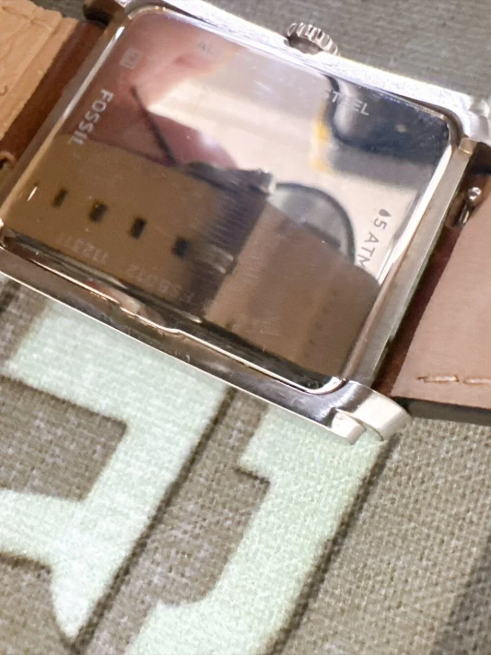 Fossil watch shown